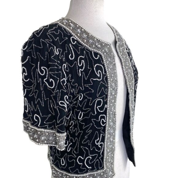 Vtg beaded cropped jacket / stand out from the crowd in this slik 1/2 sl… - Picture 1 of 10